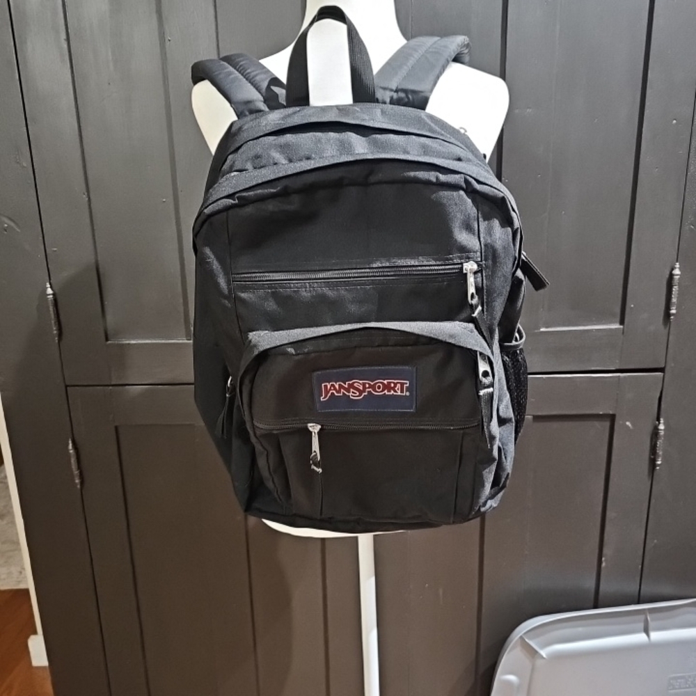 JanSport Black Backpack - Durable Everyday Bag